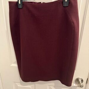 White House Black Market Burgundy Skirt - 12P